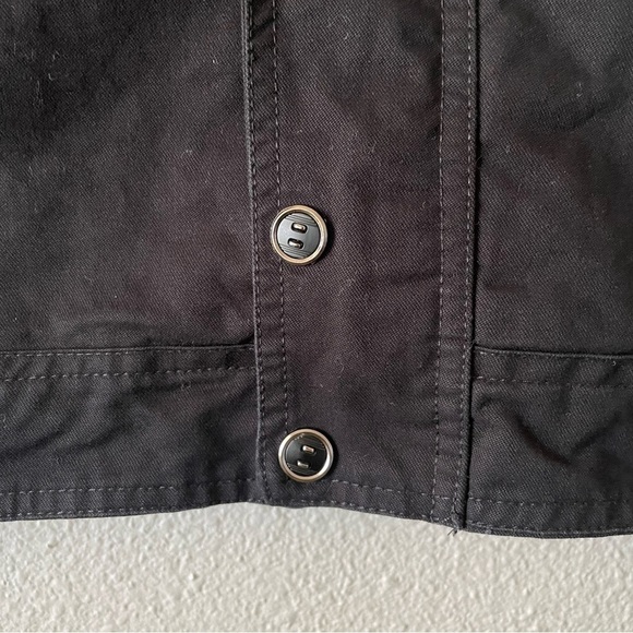 Znentianlang Casual Utility Bomber Jacket Men’s L Black Airborne Zip Up Button - Picture 5 of 16